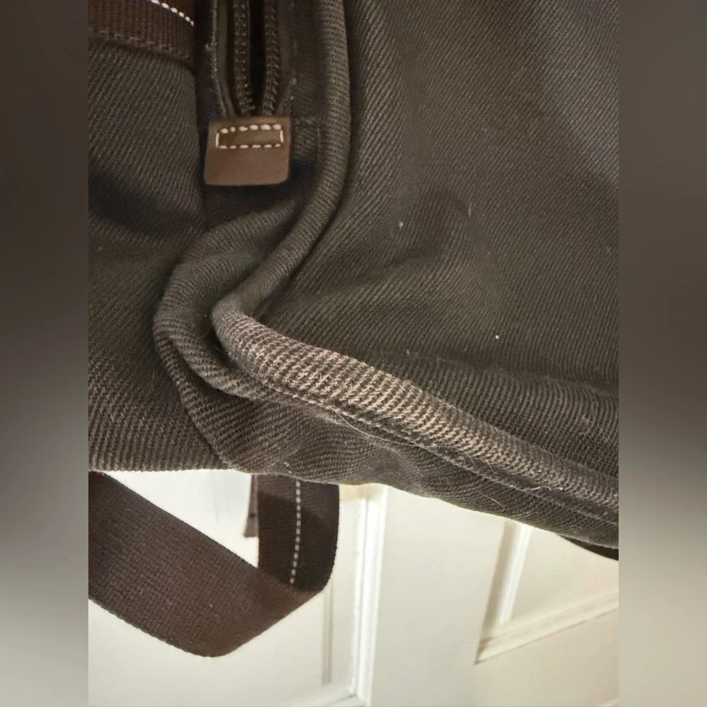 Fossil Travis Dark Brown Canvas Backpack